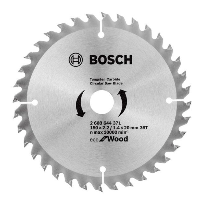 Bosch 2608644371 Circular Saw Blade, 150mm / 6 Inch, 36teeth, With 20mm Bore, Suitable For 6" Circular Saws