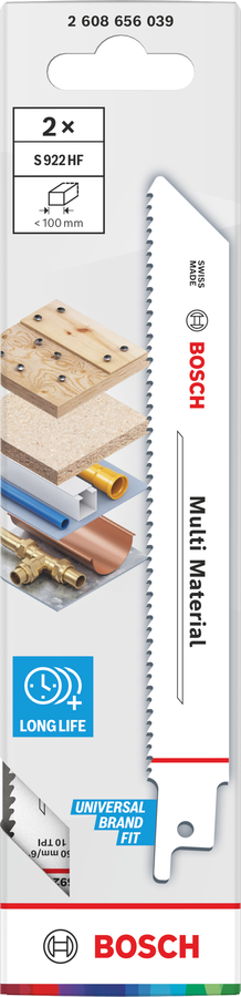 Bosch 2608656039 S922hf Bim Flexible F. Wood+metal 2pack - photo 2