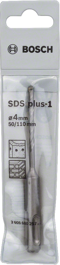 Bosch 2608680257 Sds Plus -1 Hammer Drill Bit With Diameter 4mm & Length 50mm, Pack Of 1 - photo 2