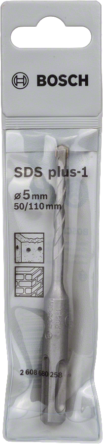 Bosch 2608680258 Sds Plus -1 Hammer Drill Bit With Diameter 5mm & Length 50mm, Pack Of 1 - photo 2