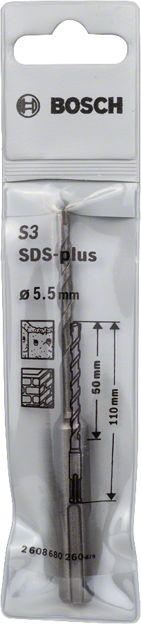 Bosch 2608680260 Sds Plus -1 Hammer Drill Bit With Diameter 55mm & Length 50mm, Pack Of 1 - photo 2