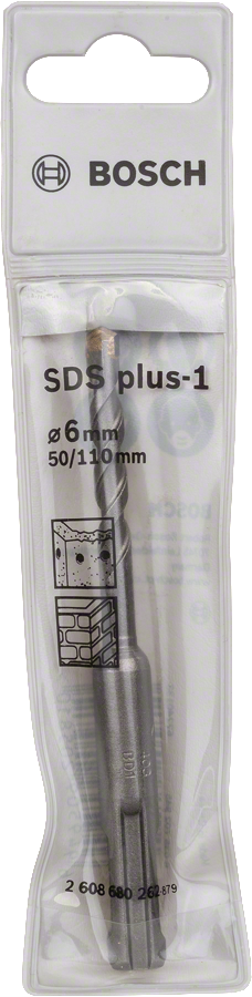 Bosch 2608680262 Sds Plus -1 Hammer Drill Bit With Diameter 6mm & Length 50 Mm, Pack Of 1 - photo 2