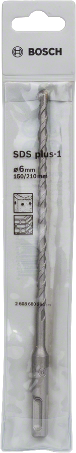 Bosch 2608680264 Sds Plus -1 Hammer Drill Bit With Diameter 6mm & Length 150mm, Pack Of 1 - photo 2