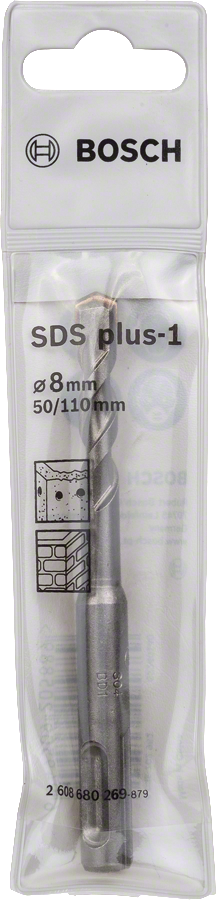 Bosch 2608680269 Sds Plus -1 Hammer Drill Bit With Diameter 8 Mm & Length 50mm, Pack Of 1 - photo 2