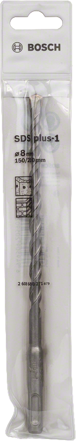 Bosch 2608680271 Sds Plus -1 Hammer Drill Bit With Diameter 8mm & Length 150mm, Pack Of 1 - photo 2