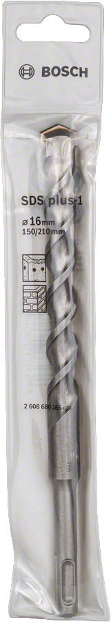 Bosch 2608680285 Sds Plus -1-Hammer Drill Bit With Diameter 16mm & Length 150mm, Pack Of 1 - photo 2