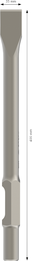 Bosch 2608690112 Flat Chisel Suitable For 16 Kg Demolition Hammer, Total Length 400mm, Pack Of 1 - photo 3