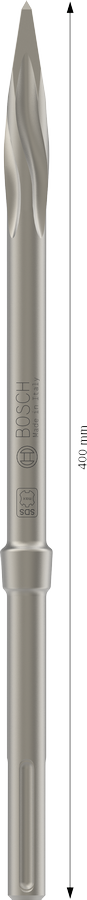 Bosch 2608690167 Pointed Chisel With Sds Max Shank, Total Length 400mm, For Heavy Demolition Work, Pack Of 1 - photo 3