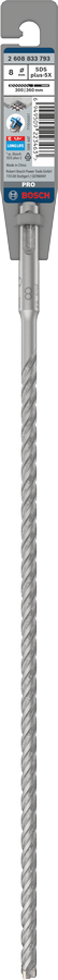 Bosch 2608833793 Sds Plus-5x Hammer Drill Bit 4 Cutter, 4 Flute, 8mm Dia, 300mmworking Length,110 Total Length - photo 2