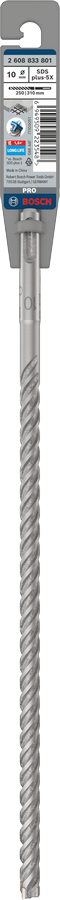 Bosch 2608833801 Sds Plus-5x Hammer Drill Bit 4 Cutter, 4 Flute, 10mm Dia, 250mmworking Length,110 Total Length - photo 2