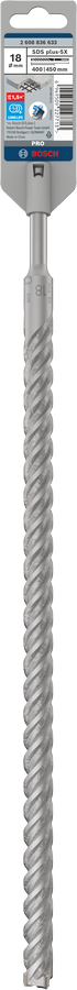Bosch 2608836633 Sds Plus-5x Hammer Drill Bit 4 Cutter, 4 Flute, 180mm Dia, 400mmworking Length,110 Total Length - photo 2