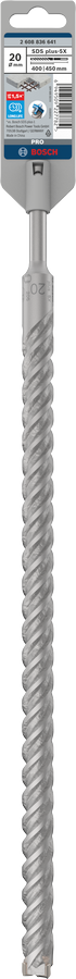 Bosch 2608836641 Sds Plus-5x Hammer Drill Bit 4 Cutter, 4 Flute, 200mm Dia, 400mmworking Length,110 Total Length - photo 2