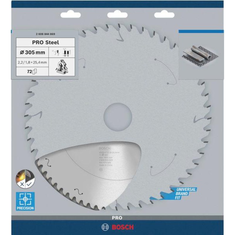 Bosch PRO Steel Circular Saw Blade 305 x 25.4 mm 72T - 2608844869 - photo 2