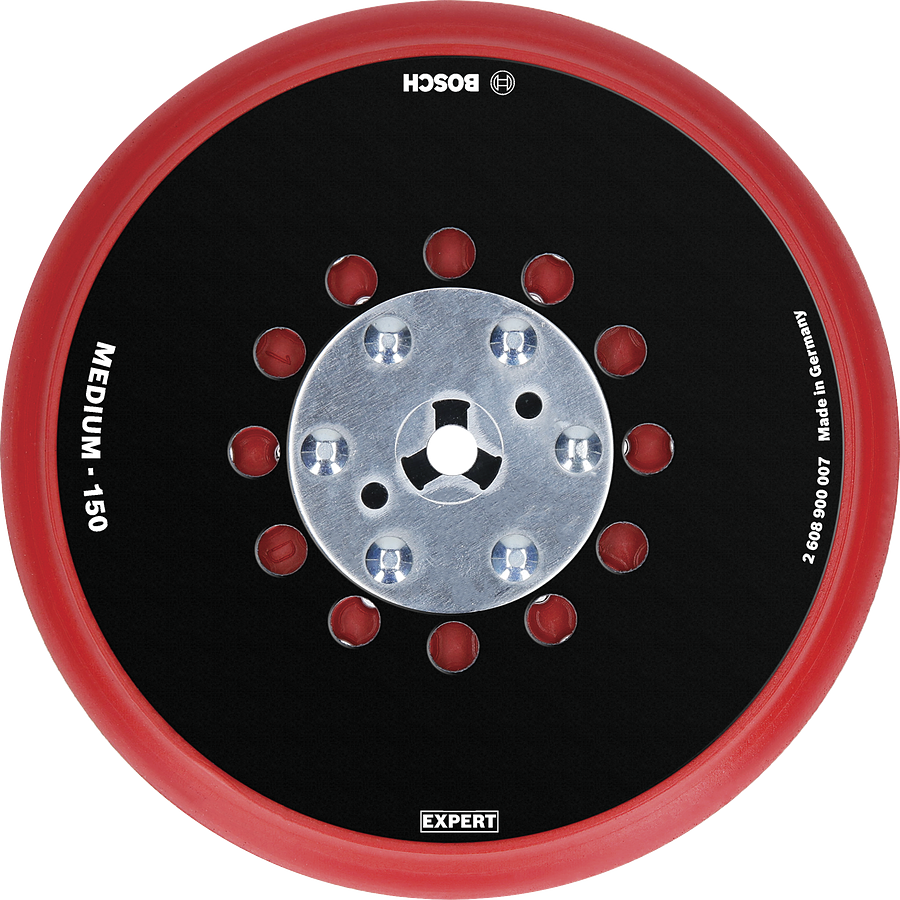 Bosch 2608900007 Expert Multihole Backing Pads Universal 150 Mm, Suitable For Get 75-150; Gex 34-150; Gex 40-150 Professional; 3m;