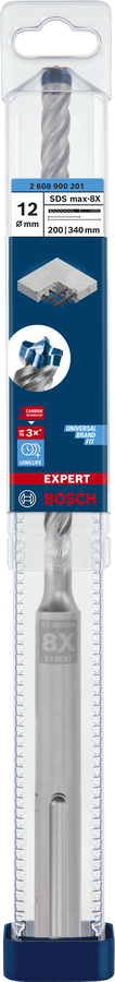 Bosch 2608900201 Sdsmax Hammer Drill Bit 8x - 12 X 200 X 340 - photo 2