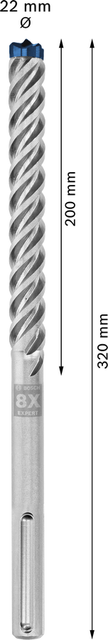 Bosch 2608900233 Sdsmax Hammer Drill Bit 8x - 22 X 200 X 320 - photo 3
