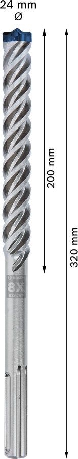 Bosch 2608900238 Sdsmax Hammer Drill Bit 8x - 24 X 200 X 320 - photo 3
