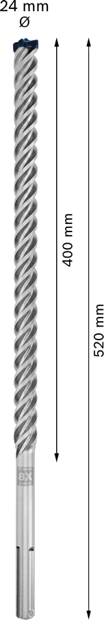 Bosch 2608900239 Sdsmax Hammer Drill Bit 8x - 24 X 400 X 520 - photo 3
