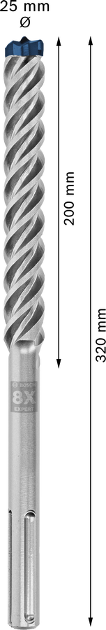 Bosch 2608900240 Sdsmax Hammer Drill Bit 8x - 25 X 200 X 320 - photo 3