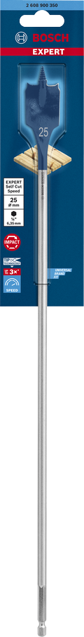 Bosch 2608900350 Expert Wood Spade Bits, Expert Range With Diameter 25mm & Total Length 400mm,pack Of 1 - photo 2