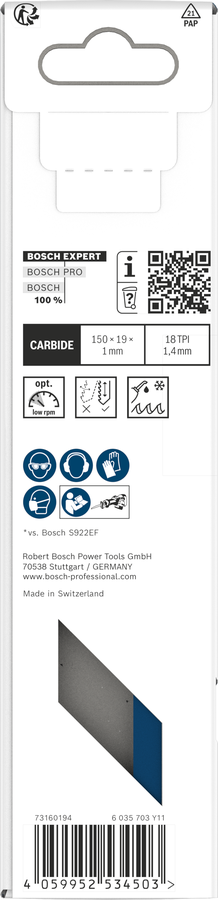 Bosch 2608900360 S922ehm Ct Endurance For Stainless Steel- Replacement For 2608653097 - photo 4