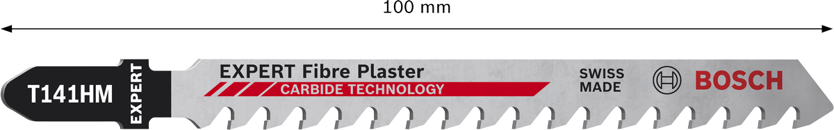 Bosch 2608900563 Jigsaw Blades T 141 Hm, Expert For Fibre Plaster, Blade Length 100mm, With Carbide Tipped, Suitable For Plasterboard, - photo 3