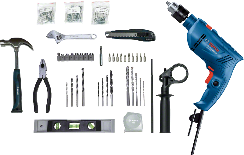 Bosch GSB 600 100 Pc Kit Gsb 600 100 Pc Kit Impact Drills