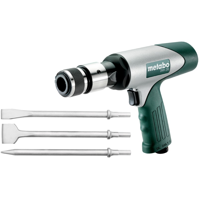 Metabo DMH 290 Set Demolition Hammer - Hex:10mm / 330 L/Min / 6.2 Bar / 2900 Bpm - photo 2