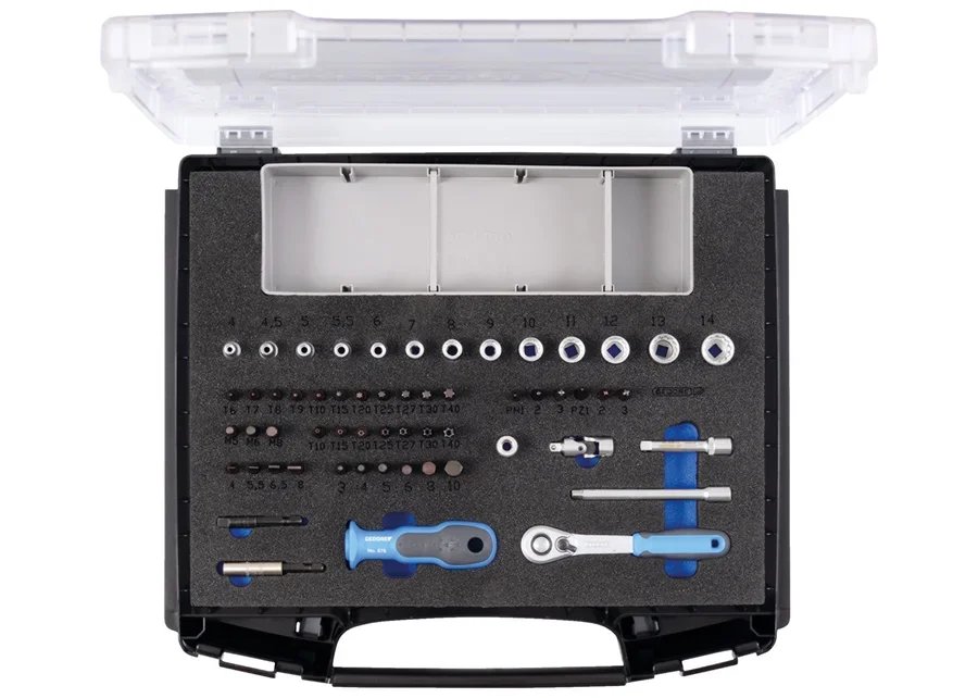 GEDORE 1101-D 20 Socket set 1/4" in i-BOXX® 72, 58-pieces