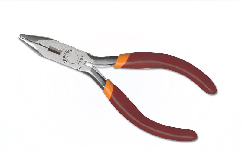 Taparia 1403 Mini Pliers Two Color Dip Coated Sleeve Description: Long Nose; Length (Mm): 125