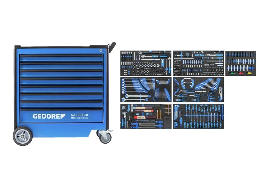 GEDORE 2005 XL-S-466 tool trolley with car assortment 466 pieces