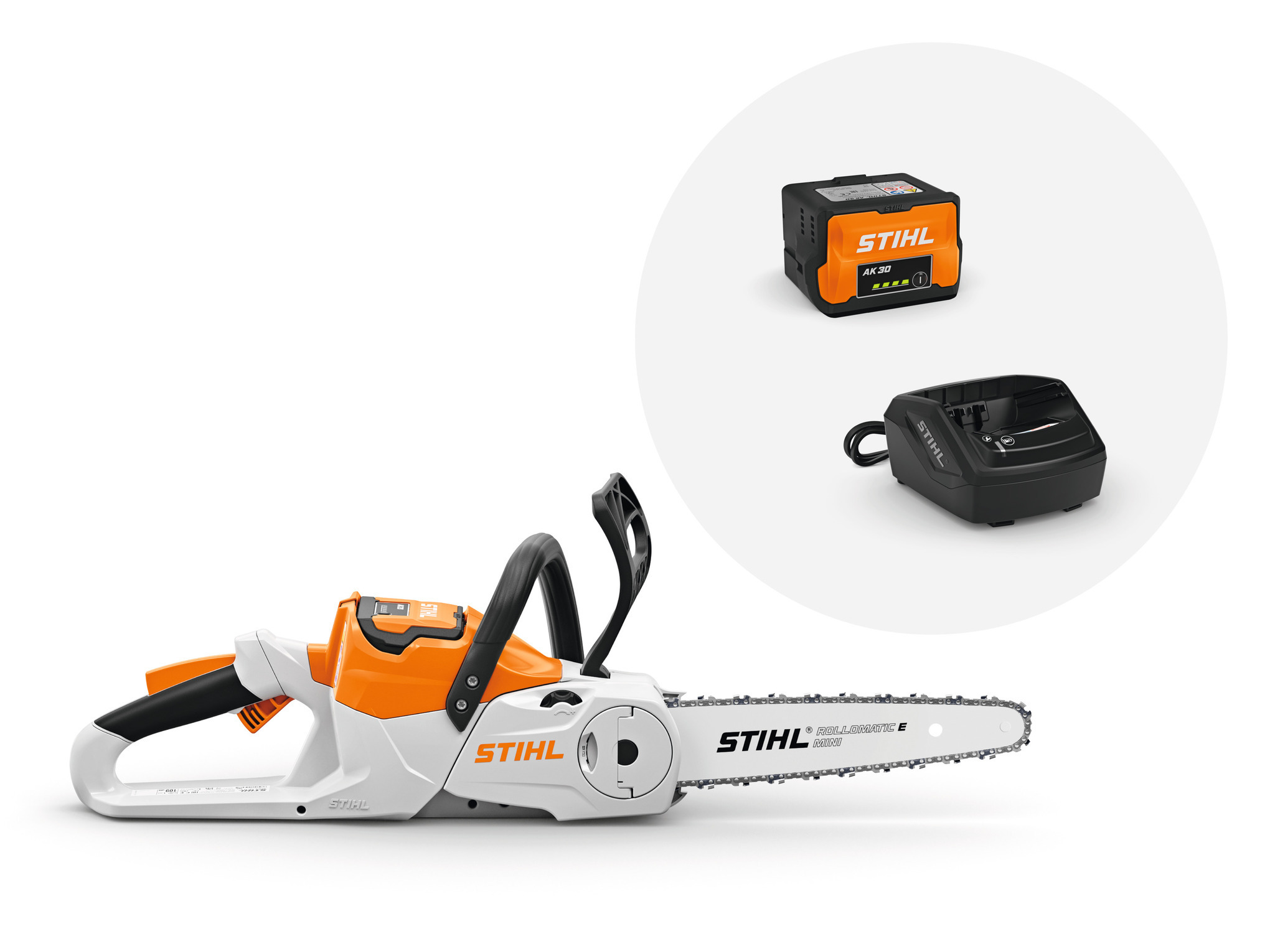 STIHL MSA 70 Chainsaw with 12-inch Guide Bar & Saw Chain, AK 30 Battery & AL 101 Charger | MA040115822