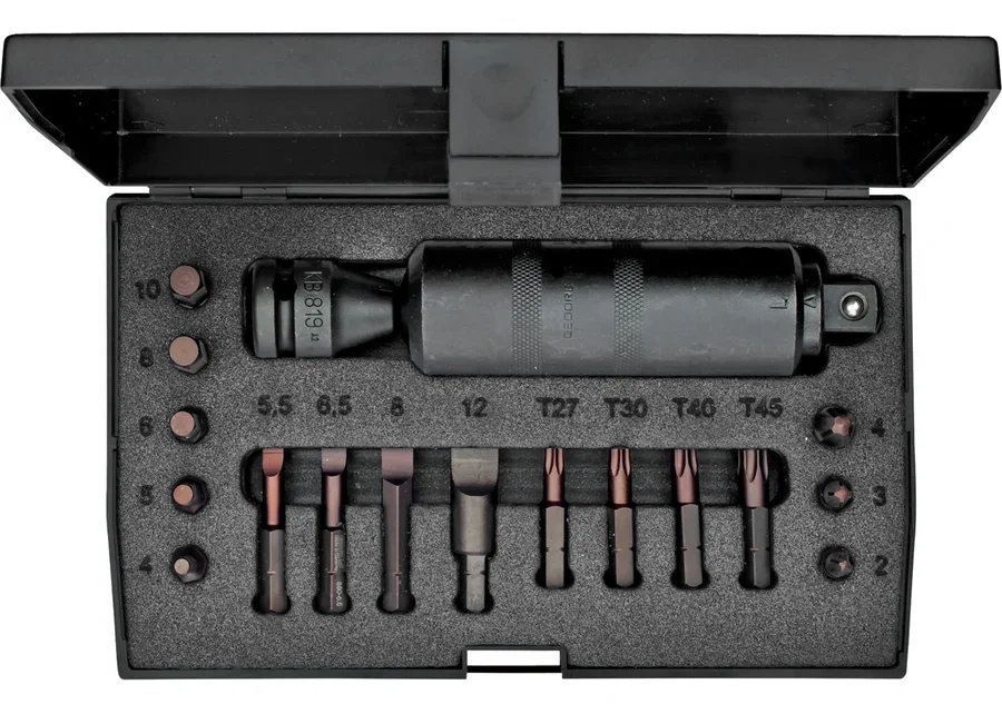 GEDORE K 1900-018 Screwdriver set 1/2" 18 pieces