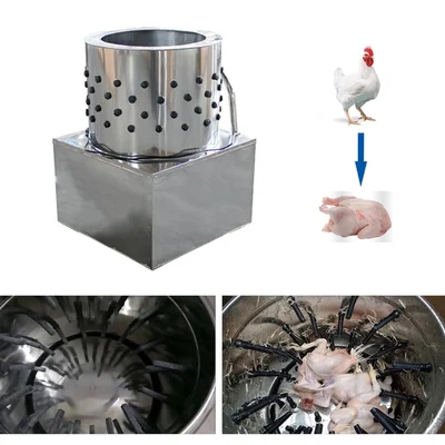 Made in India Commercial 5 Birds Chicken Feather Plucking/Cleaning Machine with 0.5HP Crompton Motor