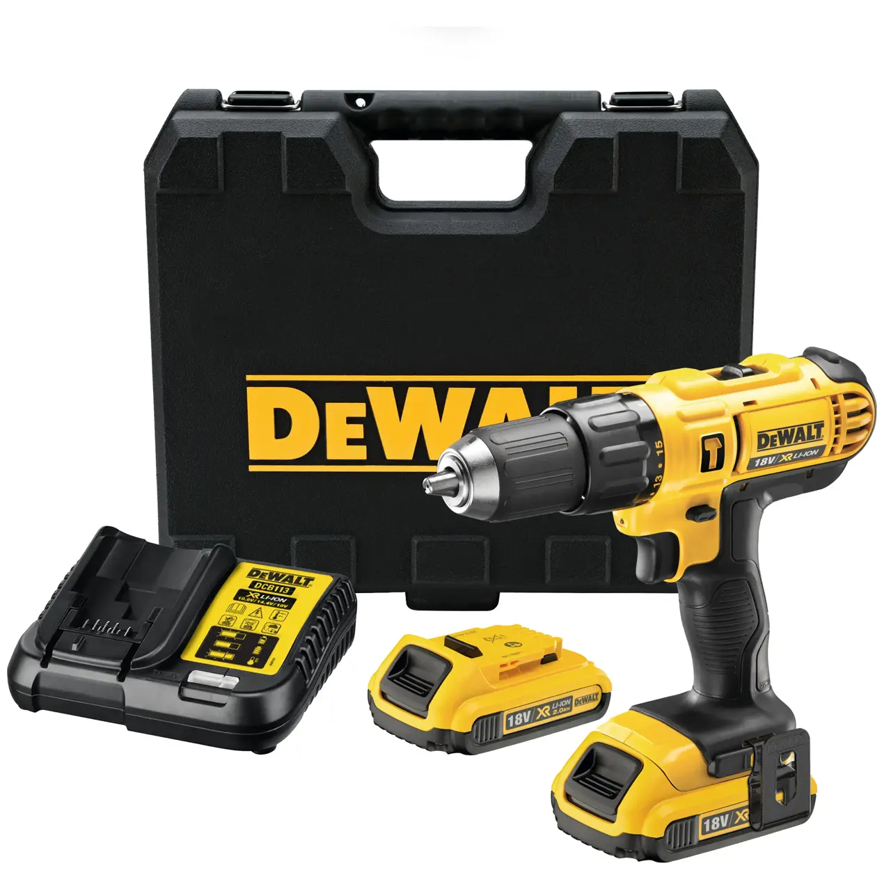 DeWALT DCD776D2T-B1 18V, 2Ah, 13mm Hammer Drill Driver - photo 2