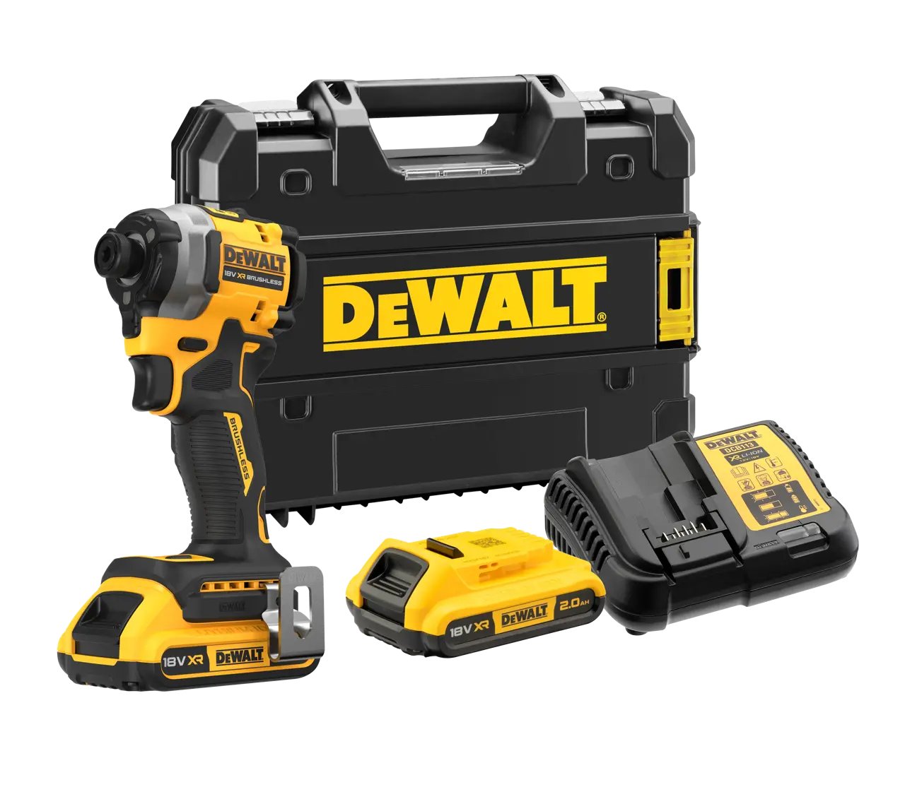 DeWALT DCF850D2-IN 20V, 2.0Ah, 6.35mm, 3 Speed Impact Driver, Brushless - photo 2