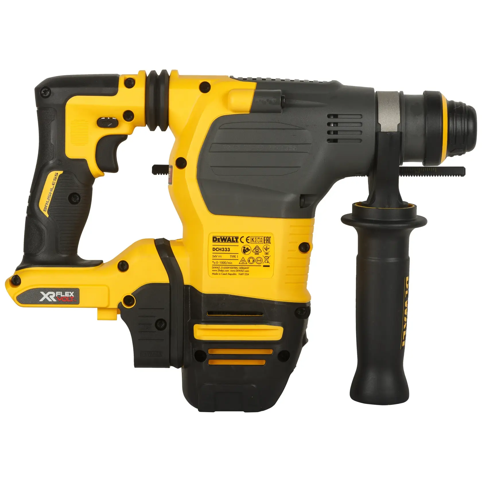 DEWALT DCH333NT 54V XR FLEX VOLT Li-ion 30mm SDS-Plus 3 Mode 4Kg Battery Powered Cordless Hammer with Brushless motor (Bare)-Perform and Protect Shield - photo 2