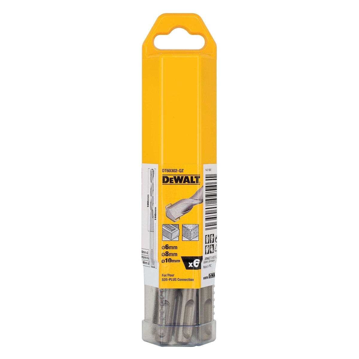 DeWALT DT60302-QZ Accessories Kits Sds+ 6 Pc Drill Bit Set - photo 4