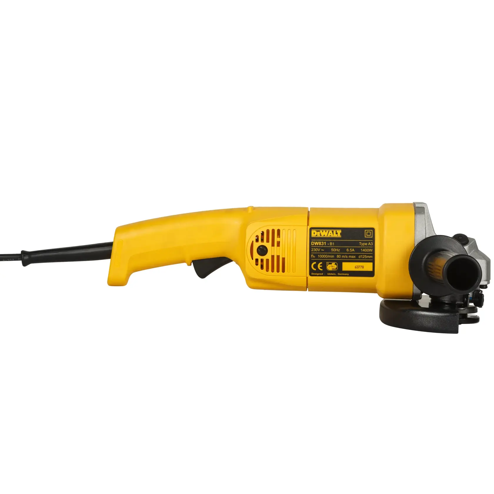 DeWALT DW831-IN 1400W, 125mm Sag With Rat Tail Design (Made In India) - photo 3