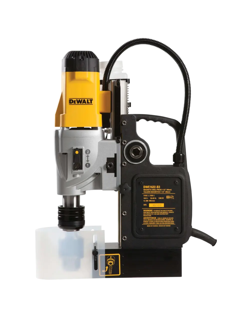 DeWALT DWE1622K-IN 1200W 50mm 2 Speed Magnetic Drill Press - photo 2