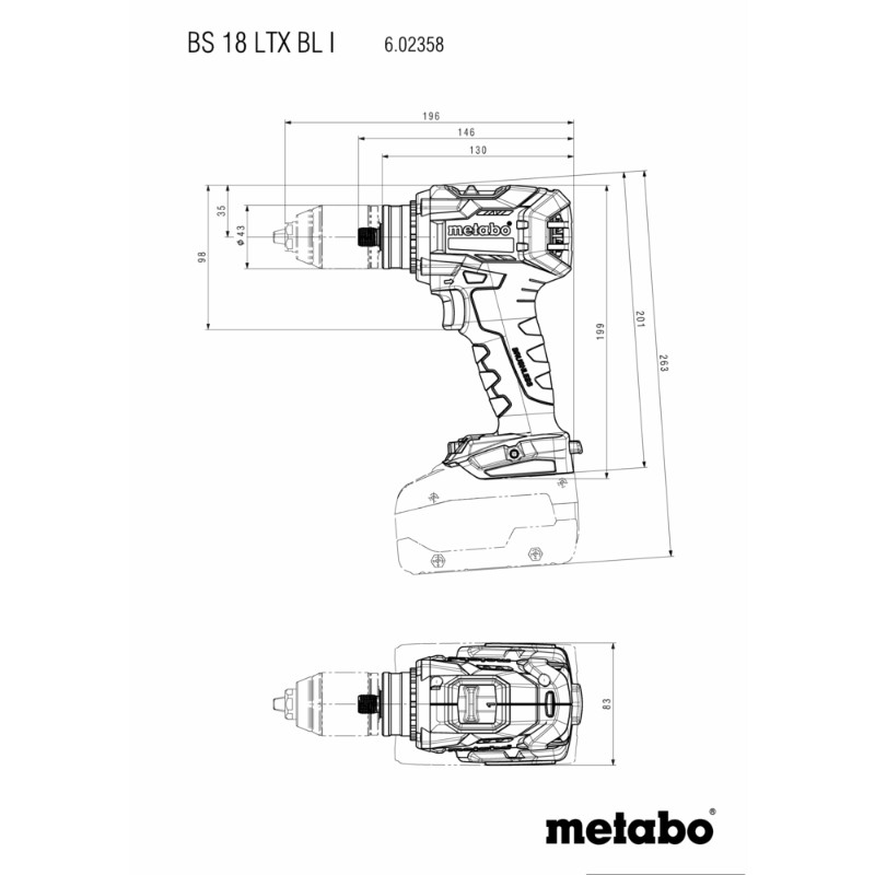 Metabo BS 18 LTX BL I Brushless Cordless Drill Driver, 18V (602358840) - photo 4