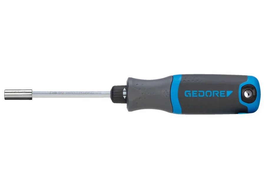 GEDORE 2169-012 Magazine screwdriver with ratchet function SilentGEAR 1/4"
