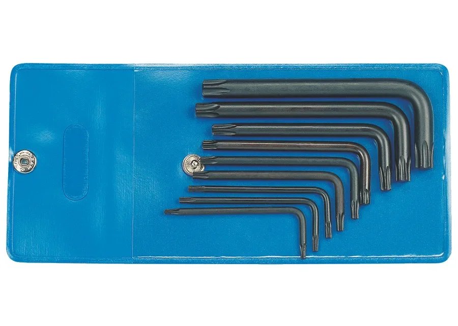GEDORE 43 TX-09 Cranked socket screwdriver set for recessed TX screws