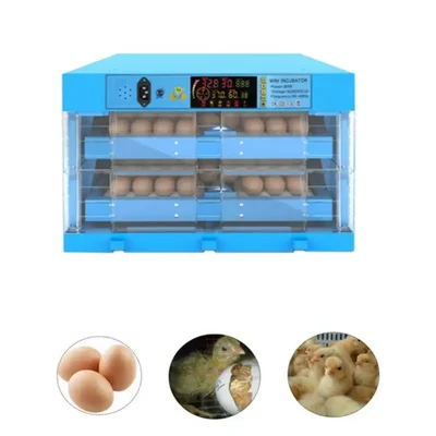 128 Eggs Fully Automatic Egg Incubator With Plastic Body & Rolling Tray