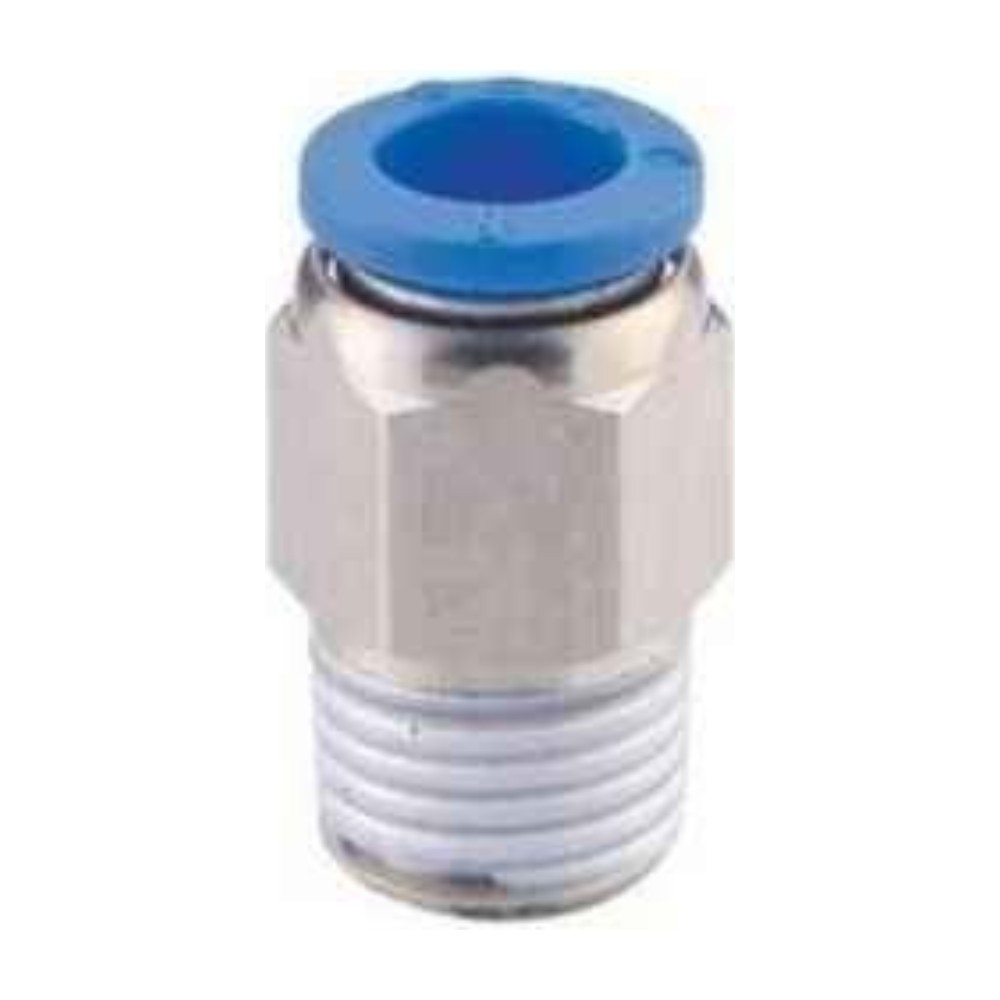 Groz WP2110851 One Touch Air Line Fitting, 1/4" BSPT (M)