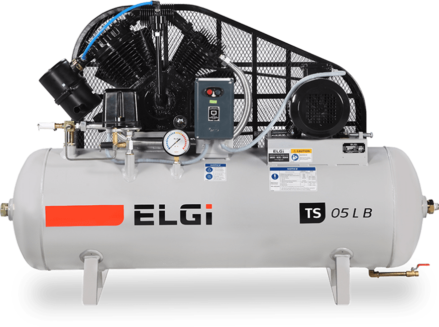 ELGi TS03 LB 3 HP Reciprocating Air Compressor, 180 L, Single Phase