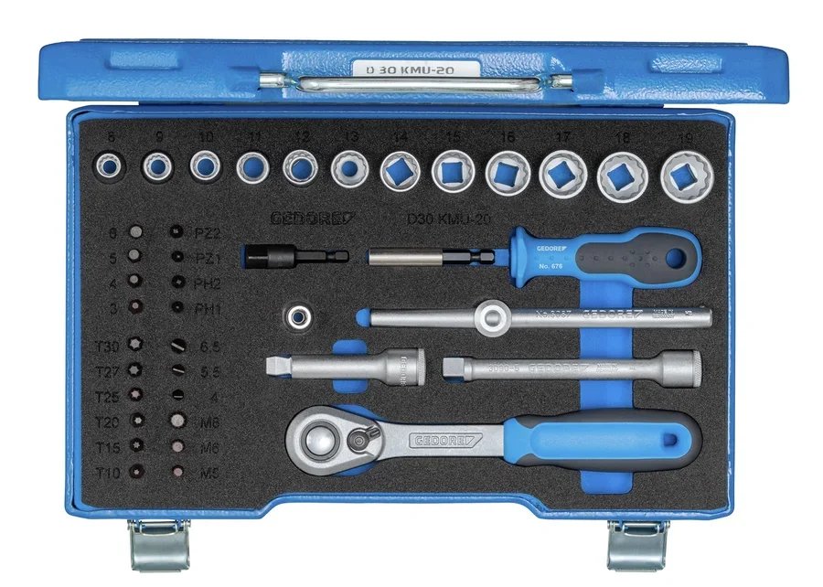 GEDORE D 30 KMU-20 socket wrench set 3/8" 40 pieces