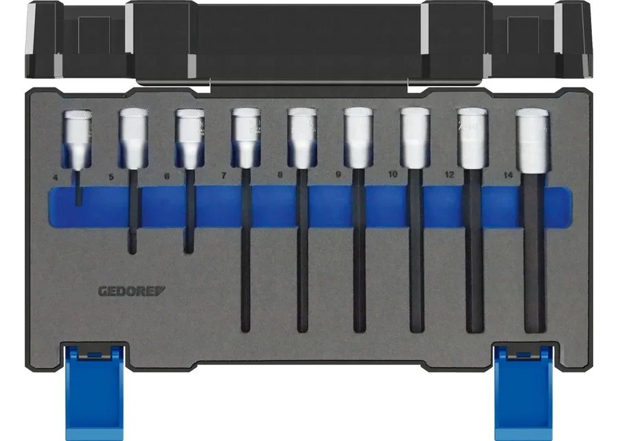 GEDORE IN 19-009 Screwdriver set 1/2" 9-pieces
