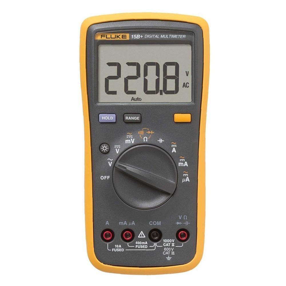 Fluke 15B+ digital multimeter front view