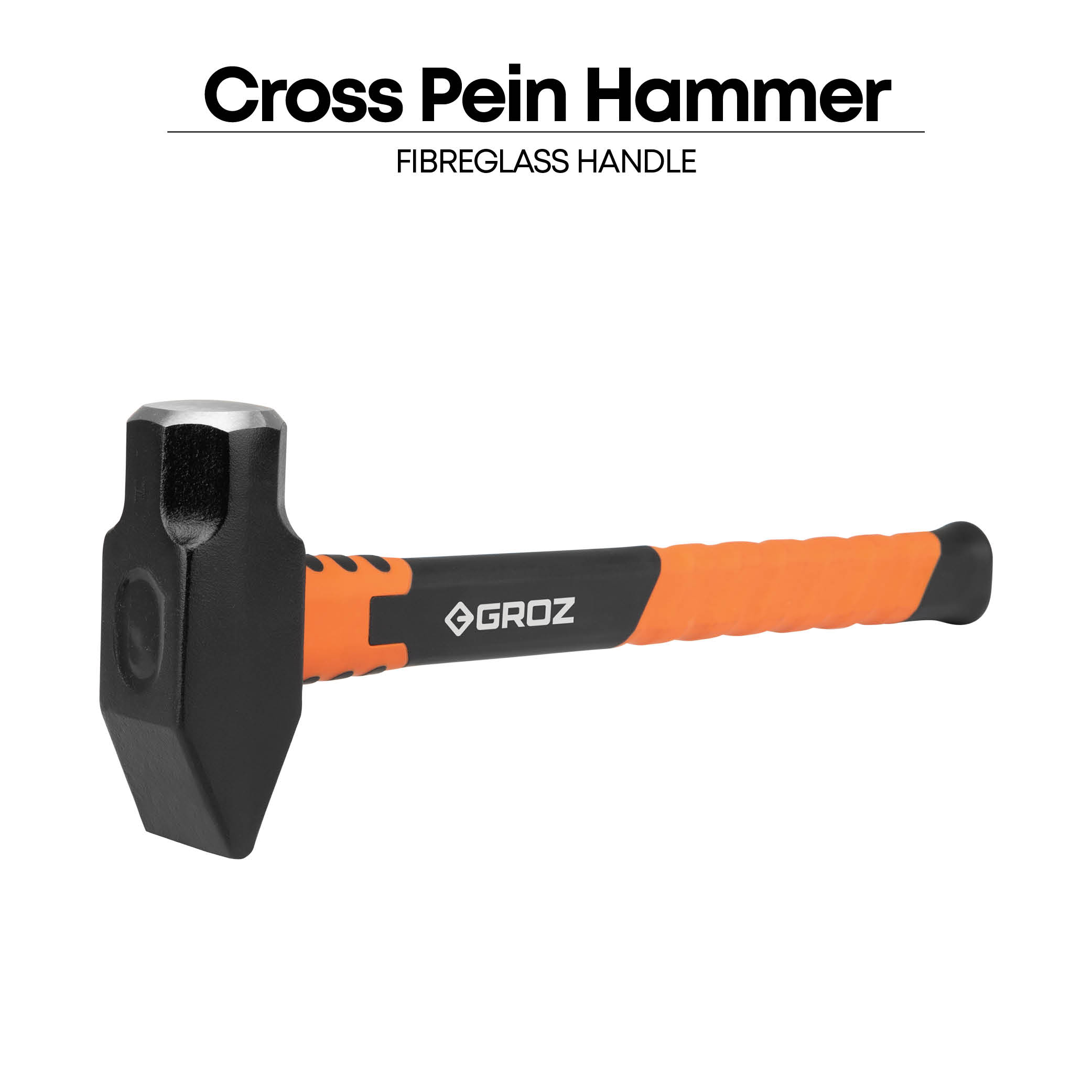 Groz BH/FG/2.5/14 Blacksmith's Cross Pein Hammer Fibreglass Handle, 2.5 lbs (1.14 kg) - photo 5
